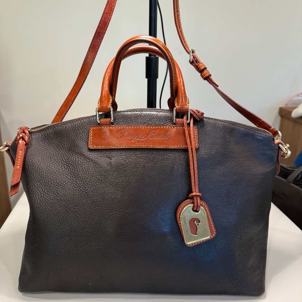 Dooney & Bourke Florentine Domed Satchel Chestnut